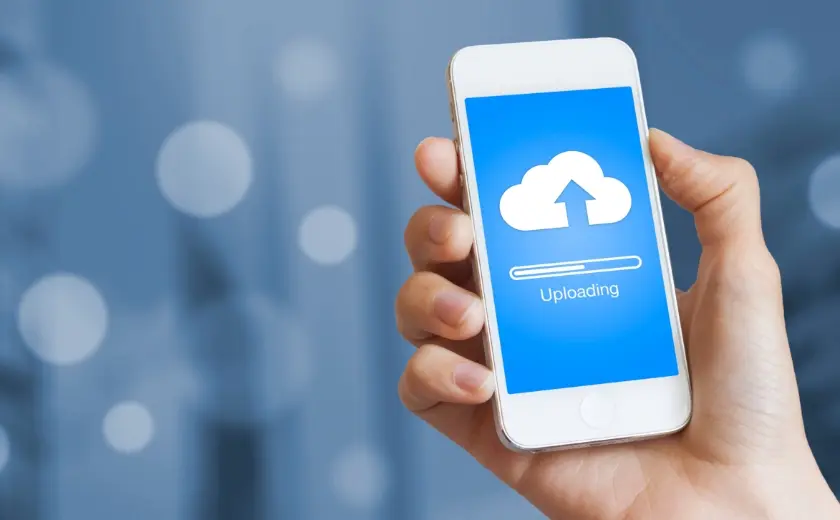 スマホでアップロード